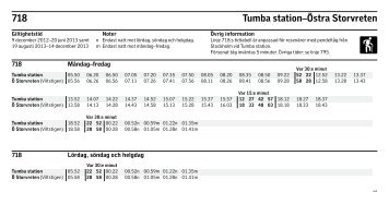 718 Tumba station–Östra Storvreten - SL