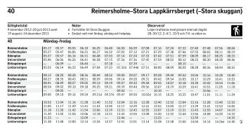 40 Reimersholme–Stora Lappkärrsberget (–Stora skuggan) - SL