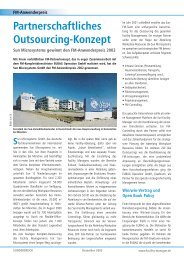 Partnerschaftliches Outsourcing-Konzept - Aperture -- Software Gmbh