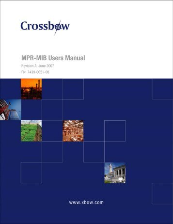 MPR-MIB Users Manual - Crossbow Technology