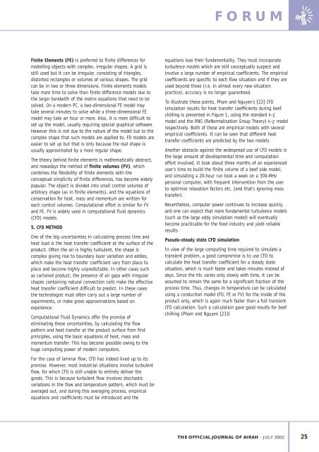 calculation of processing time and heat load during food refrigeration