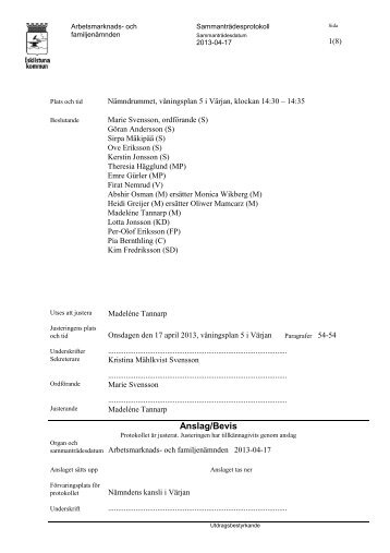 AMFN protokoll 2013-04-17- omedelbar justering - Eskilstuna kommun