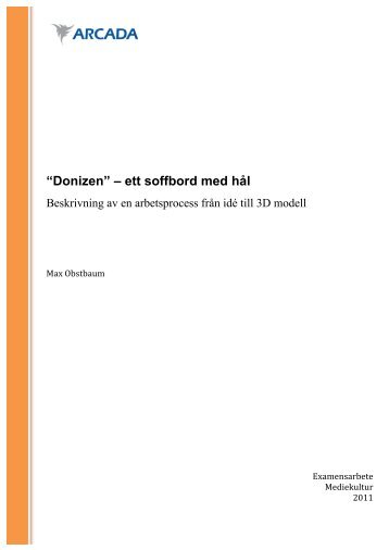 “Donizen” – ett soffbord med hål - Theseus