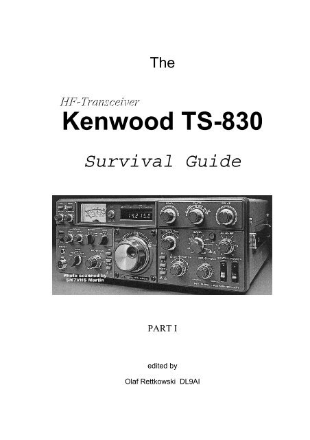 Kenwood TS-830 - The Gator Amateur Radio Club