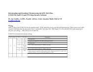 Downloading and Decoding CP6 data using the KPC-9612 Plus ...