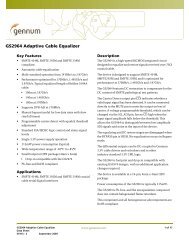 GS2964 Adaptive Cable Equalizer