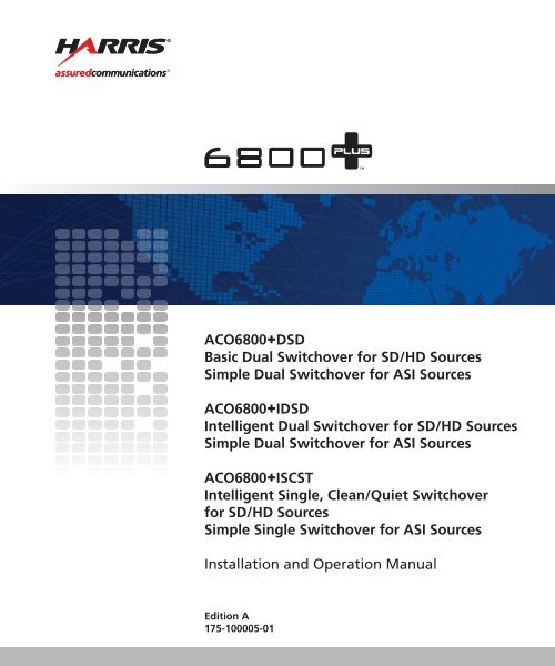 ACO6800+ Installation and Operation Manual - Biznine.com