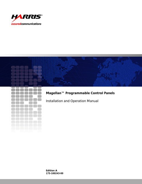 Magellan Control Panels Installation and Operation ... - Biznine.com
