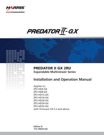 Installation and Operation Manual - Biznine.com