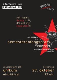 Party - Alternative Liste an der Uni Köln