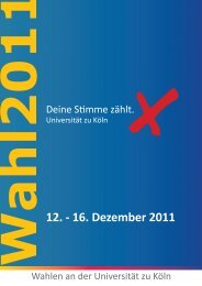 Wahlzeitung 2011 - Alternative Liste an der Uni Köln - Universität zu ...