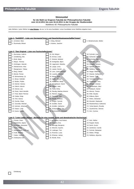 Wahlzeitung 2011 - Alternative Liste an der Uni Köln - Universität zu ...