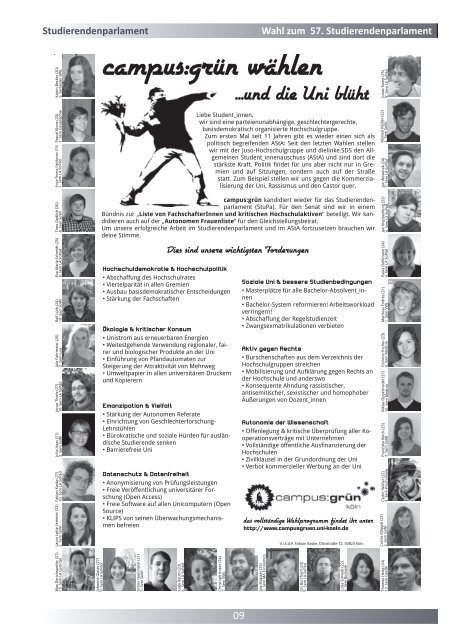 Wahlzeitung 2011 - Alternative Liste an der Uni Köln - Universität zu ...