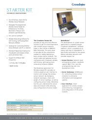 WSN Starter Kit Datasheet - Crossbow Technology