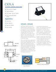 CXTLA Datasheet - Crossbow Technology