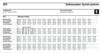 872 Gullmarsplan–Tyresö centrum - SL
