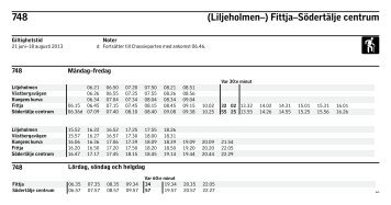 Fittja - Södertälje C - SL