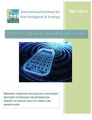 IBE 204.9 - International Institute for Building Biology and Ecology