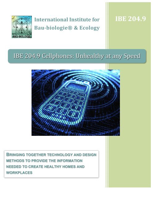 IBE 204.9 - International Institute for Building Biology and Ecology