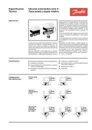 Especificación Válvulas motorizadas serie H Técnica Tipos paleta y ...