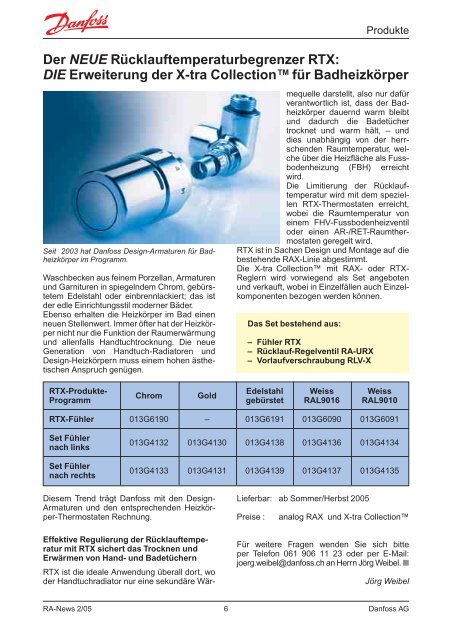 RA-News 2/2005 - Danfoss