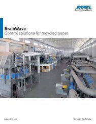 BrainWave Control solutions for recycled paper - Andritz