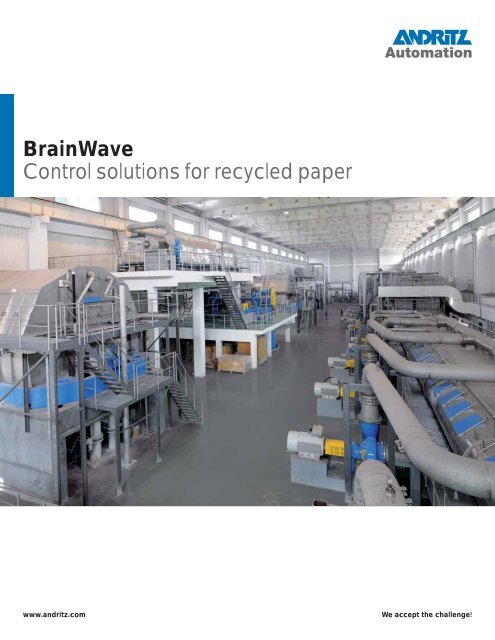 BrainWave Control solutions for recycled paper - Andritz