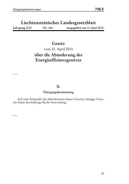 Liechtensteinisches Landesgesetzblatt - Alpstar Project