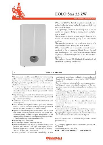 EOLO Star 23 kW - Immergas