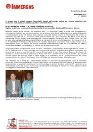 Comunicato stampa Novembre 2012 n° 0812 it Il target ... - Immergas