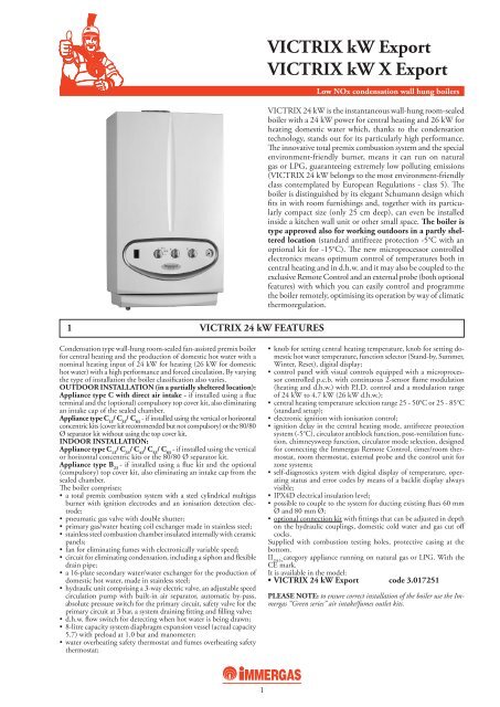 Consultancy manual (PDF) - Immergas