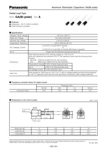 Series: GA(Bi-polar) Type: A - Panasonic