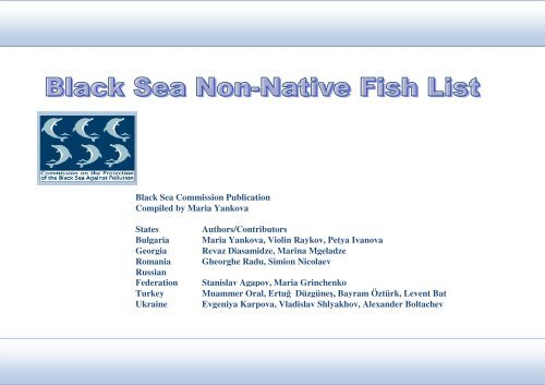 Black Sea Commission Publication Compiled by Maria Yankova ...