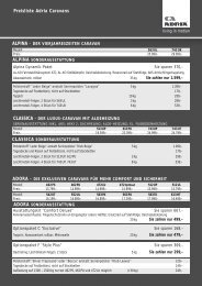 Preisliste Adria Caravans