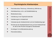 Psychologische Arbeitsanalyse