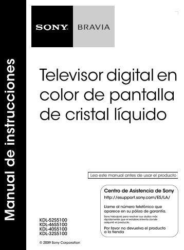Televisor digital en color de pantalla de cristal líquido - Sony