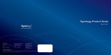 Synology Product Guide