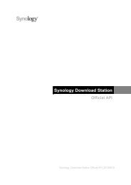 Synology Download Station Official API - Synology Inc.