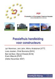 Passiefhuishandleiding voor constructeurs