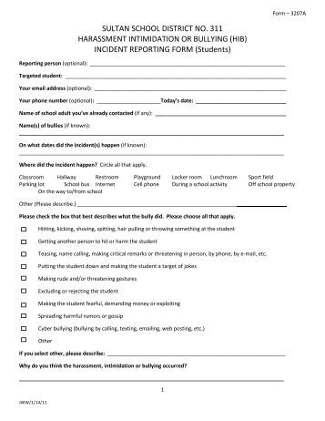 student employee accident or incident report form n elementary school incident report form
