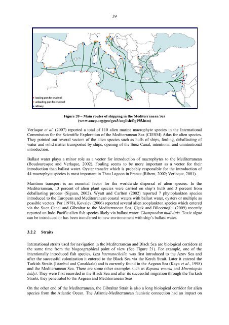 Status of alien species in the Mediterranean and Black Sea