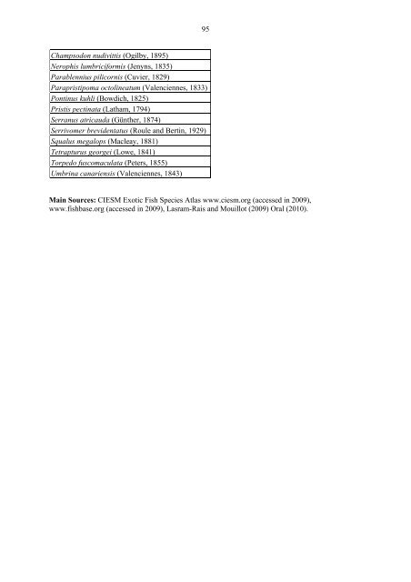 Status of alien species in the Mediterranean and Black Sea