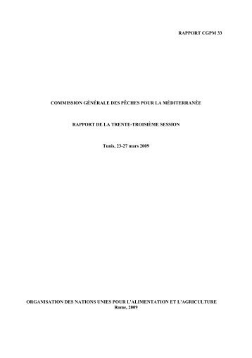 RAPPORT CGPM 33 COMMISSION GÉNÉRALE DES ... - Sipam