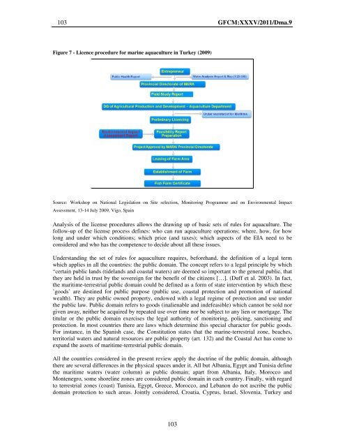 Site selection and carrying capacity in Mediterranean ... - FAO Sipam