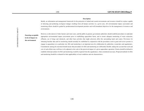 Site selection and carrying capacity in Mediterranean ... - FAO Sipam