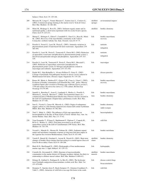 Site selection and carrying capacity in Mediterranean ... - FAO Sipam