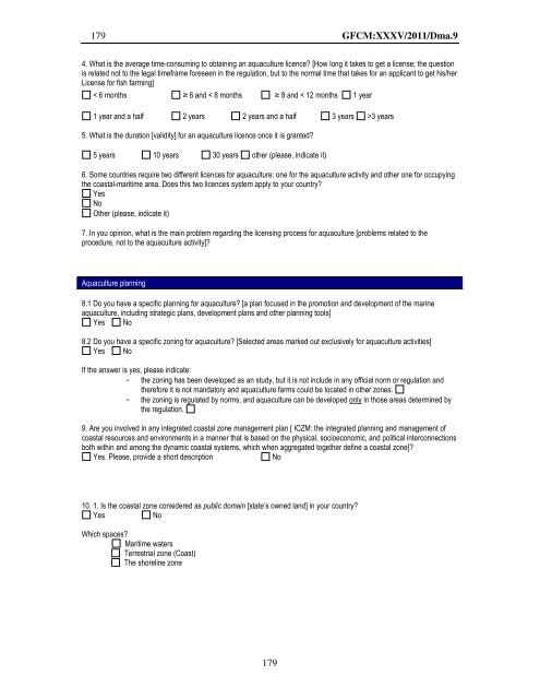 Site selection and carrying capacity in Mediterranean ... - FAO Sipam