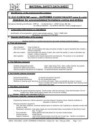 MATERIAL SAFETY DATA SHEET Stabilizer for unconsolidated ...