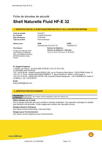Shell Naturelle Fluid HF-E 32