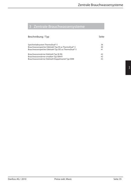 Fernwärmestationen Preisliste 2010/11 - Danfoss